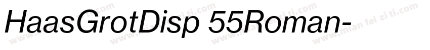 HaasGrotDisp 55Roman字体转换